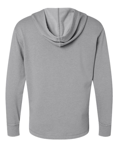 Unisex Vintage Wash Fleece Hoodie Sweatshirt - Washed Grey