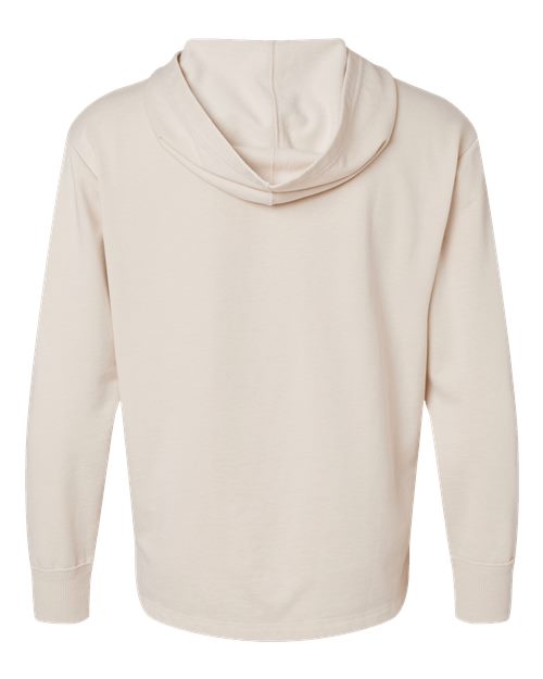 Unisex Vintage Wash Fleece Hoodie Sweatshirt - Washed Natural