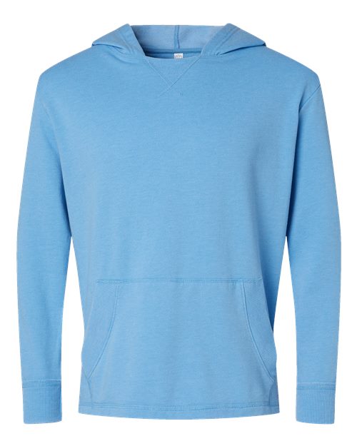 Unisex Vintage Wash Fleece Hoodie Sweatshirt - Washed Tradewind