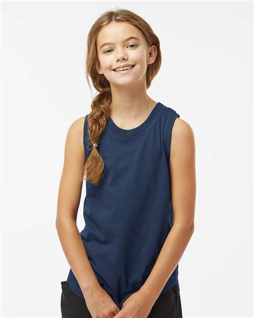 Girls' Relaxed Fine Jersey Tank - Denim