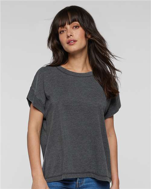 Women's Relaxed Vintage Wash Tee - Washed Black