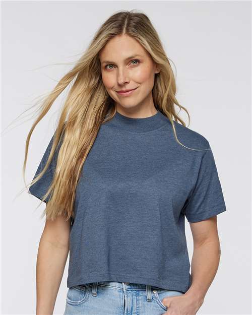 Women's Boxy Tee - Vintage Denim