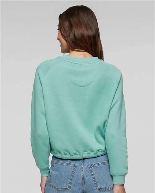 Women's Relaxed 3-End Boxy Fleece Crewneck Sweatshirt - Saltwater
