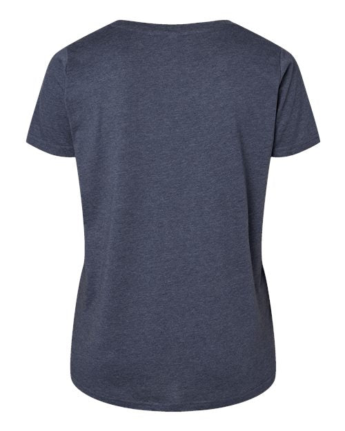 Women's Curvy Collection Fine Jersey Tee - Vintage Denim