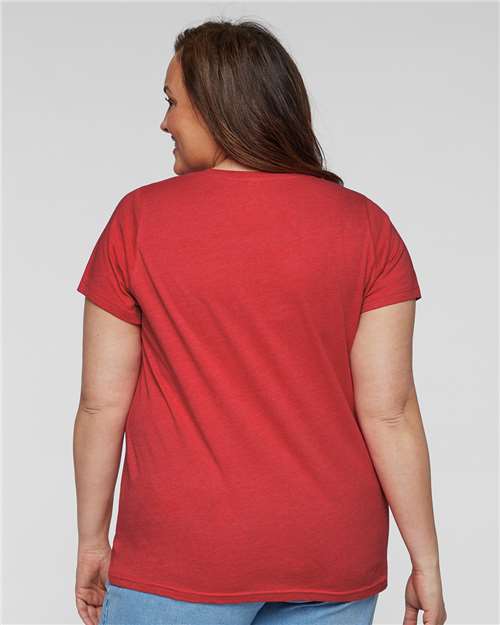 Women's Curvy Collection Fine Jersey Tee - Vintage Red