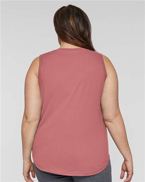 Women's Curvy Relaxed Fine Jersey Tank - Mauvelous