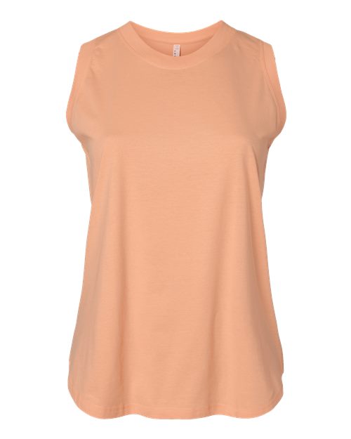 Women's Curvy Relaxed Fine Jersey Tank - Peachy
