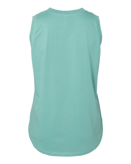 Women's Curvy Relaxed Fine Jersey Tank - Saltwater