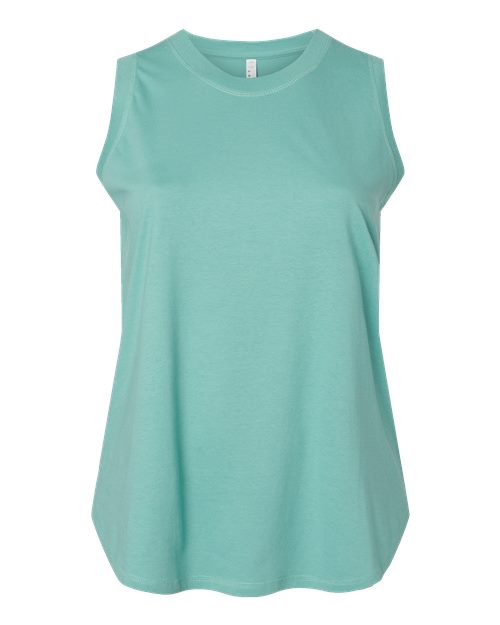 Women's Curvy Relaxed Fine Jersey Tank - Saltwater