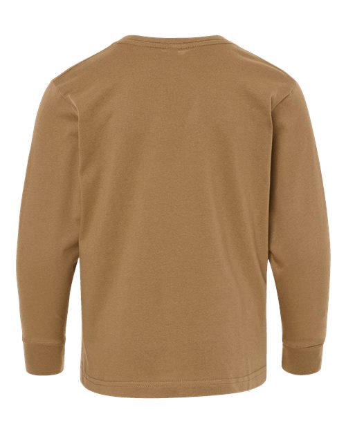 Youth Fine Jersey Long Sleeve Tee - Coyote Brown