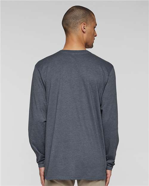 Men's Fine Jersey Long Sleeve Tee - Vintage Denim
