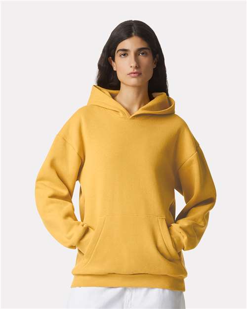 Unisex ReFlex Fleece Hoodie Sweatshirt - Mustard