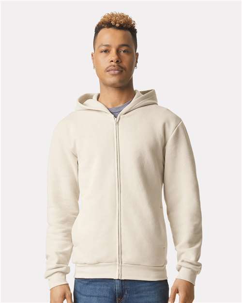 Unisex ReFlex Fleece Full-Zip Hoodie Sweatshirt - Bone