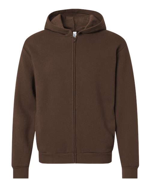 Unisex ReFlex Fleece Full-Zip Hoodie Sweatshirt - Brown