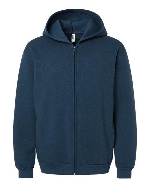 Unisex ReFlex Fleece Full-Zip Hoodie Sweatshirt - Sea Blue