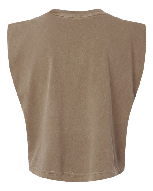 Women's Garment-Dyed Heavyweight Muscle Tee - Faded Brown