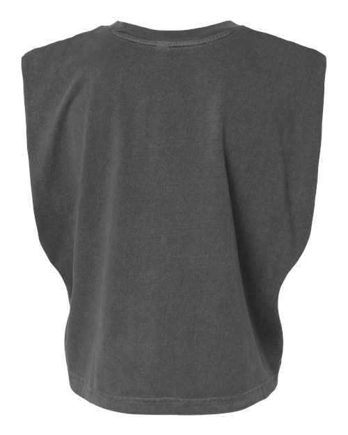 Women's Garment-Dyed Heavyweight Muscle Tee - Faded Black