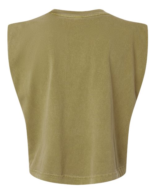 Women's Garment-Dyed Heavyweight Muscle Tee - Faded Army
