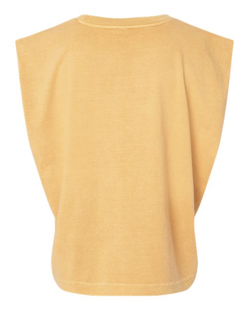 Women's Garment-Dyed Heavyweight Muscle Tee - Faded Mustard