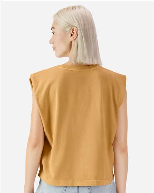 Women's Garment-Dyed Heavyweight Muscle Tee - Faded Mustard