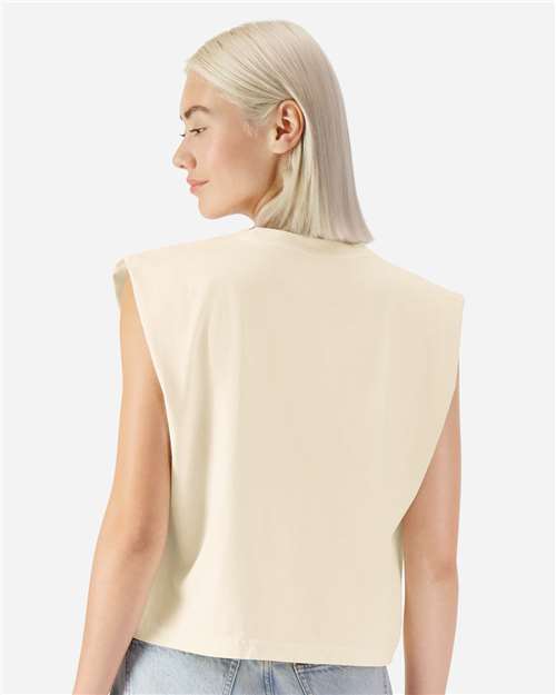 Women's Garment-Dyed Heavyweight Muscle Tee - Faded Cream