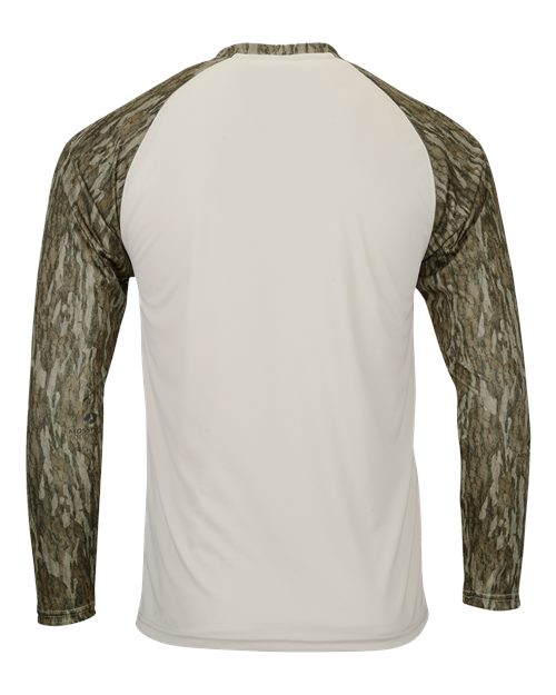 Men's Jackson Mossy Oak Colorblocked Long Sleeve T-Shirt - Bottomland