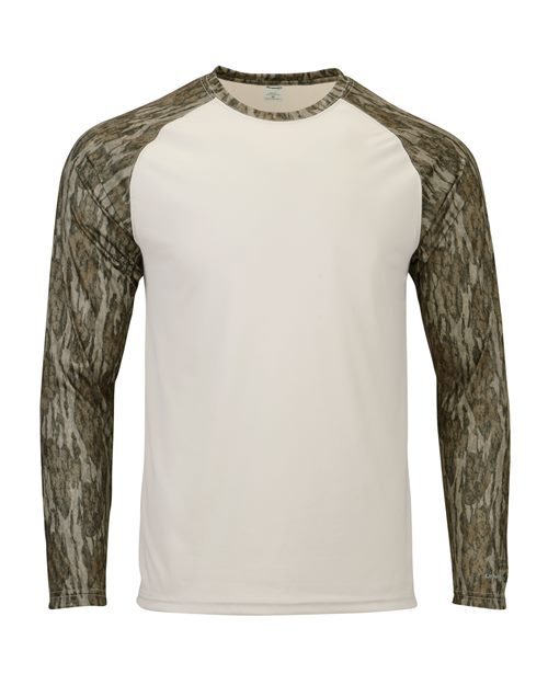 Men's Jackson Mossy Oak Colorblocked Long Sleeve T-Shirt - Bottomland