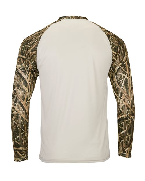 Men's Jackson Mossy Oak Colorblocked Long Sleeve T-Shirt - Shadow Grass
