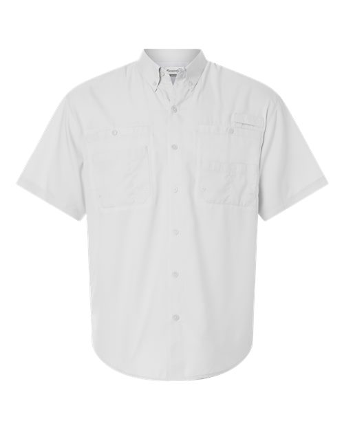 Men's Hatteras Performance Short Sleeve Fishing Shirt - Aluminum