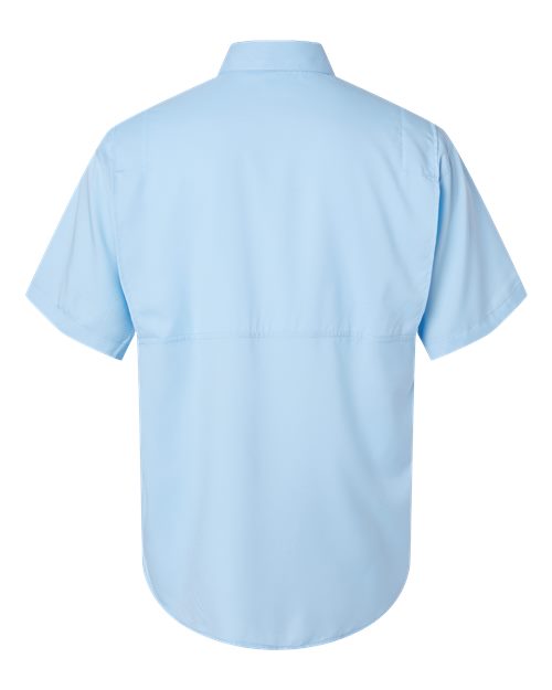 Men's Hatteras Performance Short Sleeve Fishing Shirt - Blue Mist