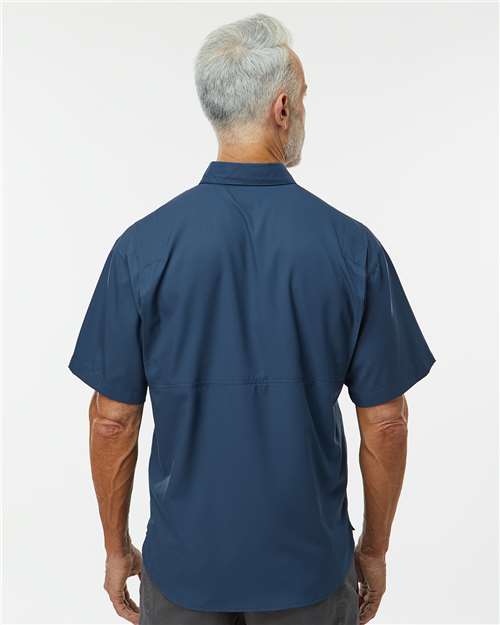 Men's Hatteras Performance Short Sleeve Fishing Shirt - Navy
