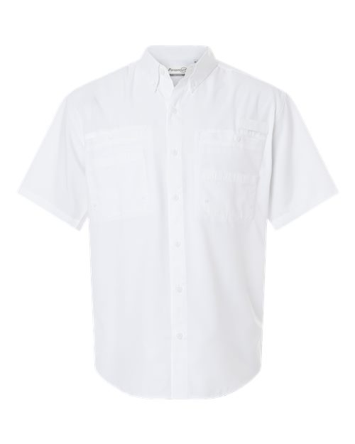 Men's Hatteras Performance Short Sleeve Fishing Shirt - White