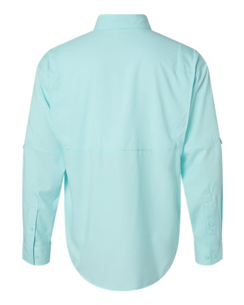 Men's Kitty Hawk Performance Fishing Shirt - Aqua Blue