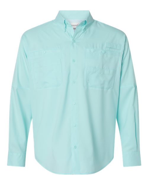 Men's Kitty Hawk Performance Fishing Shirt - Aqua Blue