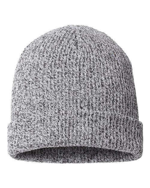 Whirlibird™ Cuffed Beanie - White Marled