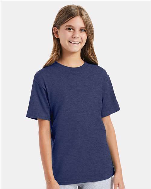 Youth Perfect-T T-Shirt - Heather Navy