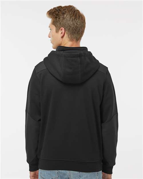 Men's Mission Quarter-Zip Hooded Pullover - Black