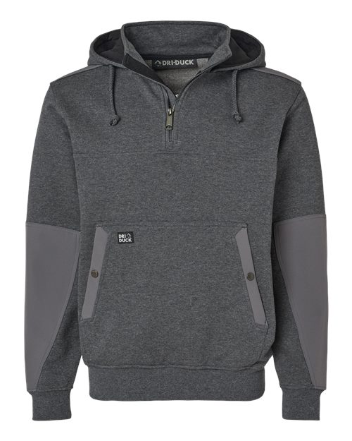 Men's Mission Quarter-Zip Hooded Pullover - Dark Oxford
