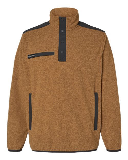 Men's Ranger Melange Fleece Pullover - Saddle