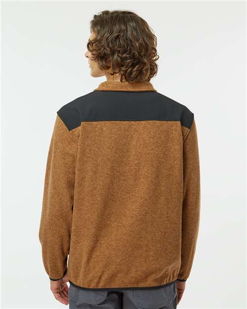 Men's Ranger Melange Fleece Pullover - Saddle