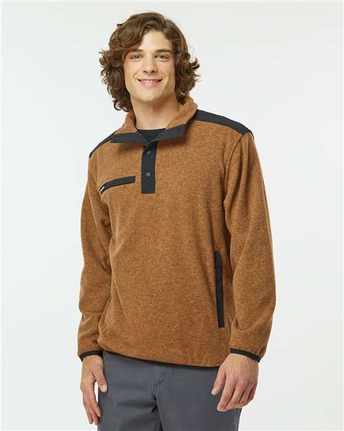 Men's Ranger Melange Fleece Pullover - Saddle