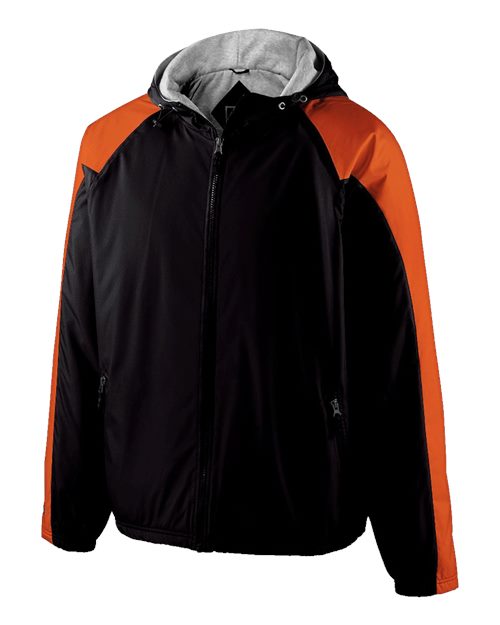 Youth Homefield Hooded Jacket - Black/ Orange
