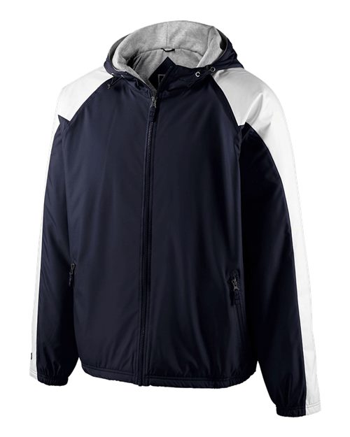 Youth Homefield Hooded Jacket - Navy/ White
