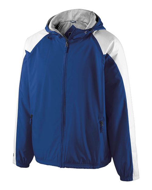 Youth Homefield Hooded Jacket - Royal/ White