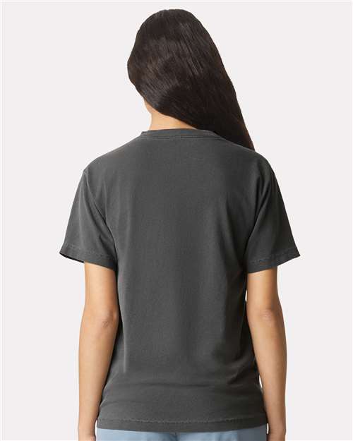 Unisex Garment-Dyed Heavyweight Cotton Tee - Faded Black