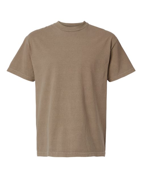 Unisex Garment-Dyed Heavyweight Cotton Tee - Faded Brown