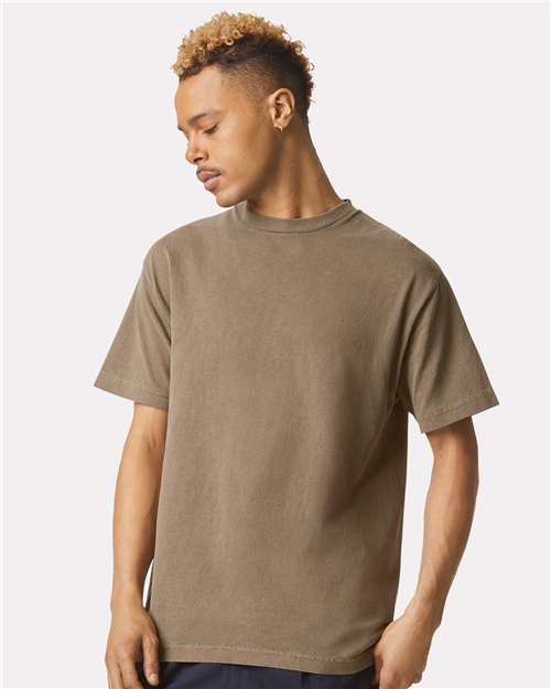 Unisex Garment-Dyed Heavyweight Cotton Tee - Faded Brown