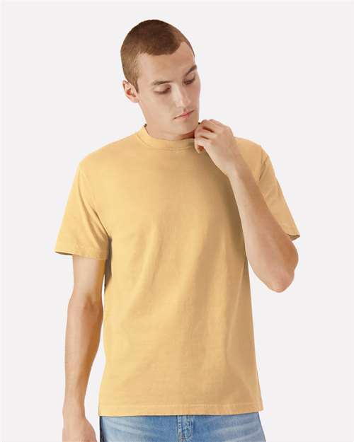 Unisex Garment-Dyed Heavyweight Cotton Tee - Faded Mustard