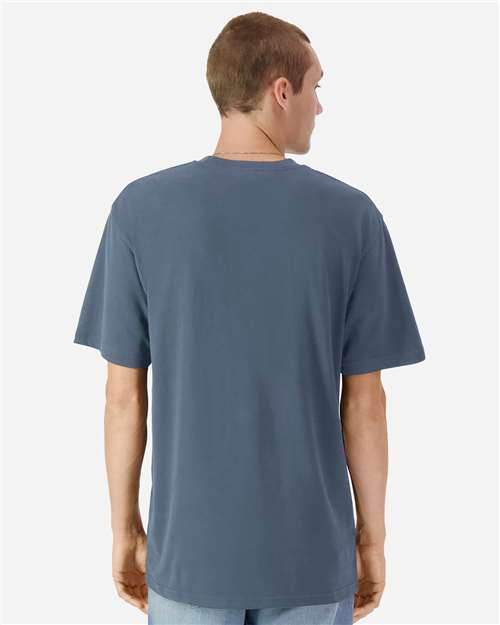 Unisex Garment-Dyed Heavyweight Cotton Tee - Faded Navy