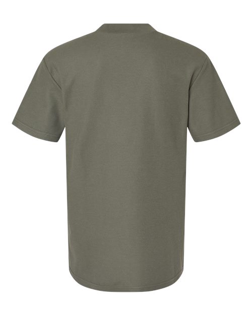 Unisex Pique Mockneck Tee - Lieutenant